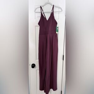NWT Halara jumpsuit. Very pretty maroon color. Size medium.